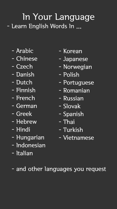 English Vocab (All Levels) Screenshot