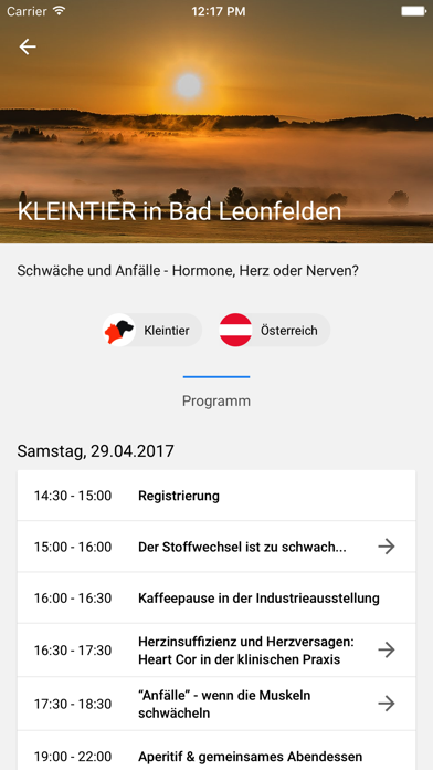 Vet.event Screenshot
