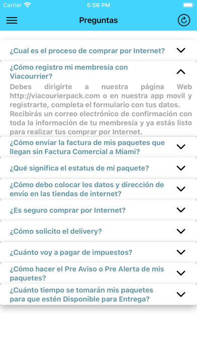 Via Courier Screenshot