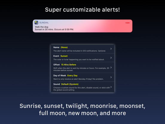 Screenshot #6 pour Sundial Solar & Lunar Time