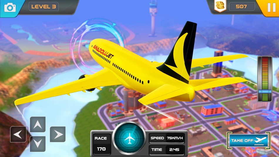 #5. Real plane flight simulator (iOS) Podle: Muhammad Nasir