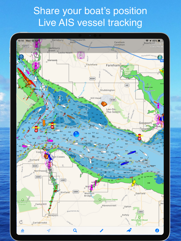 Boat Beacon iPad screenshot 1 - Navigation app