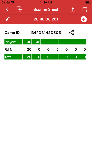 Rummy Scores Screenshot