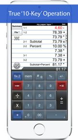 Adding Machine 10Key iPhone screenshot