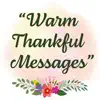 Warm Thankful Messages delete, cancel