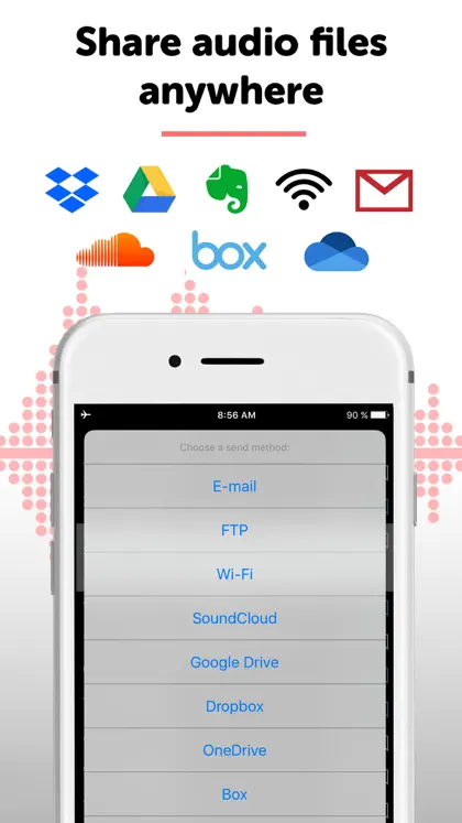Screenshot 3 von 6 zu Alon Dictaphone-Voice Recorder