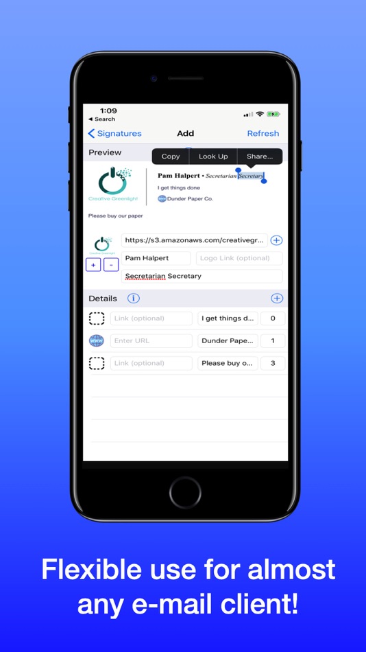 #5. Email Signature Pro (macOS) Podle: Creative Greenlight LLC