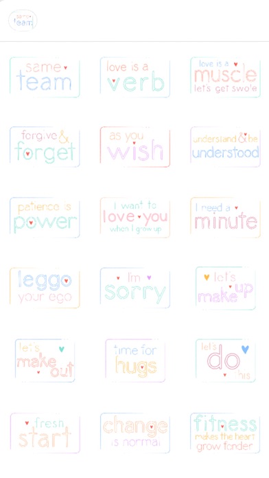 same team - stickers of love Screenshot