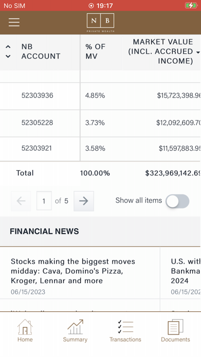 NB Private Wealth Screenshot