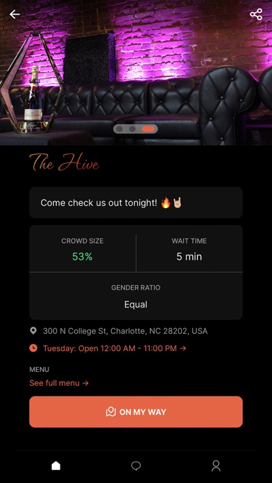 Sense: Nightlife Statistics Screenshot