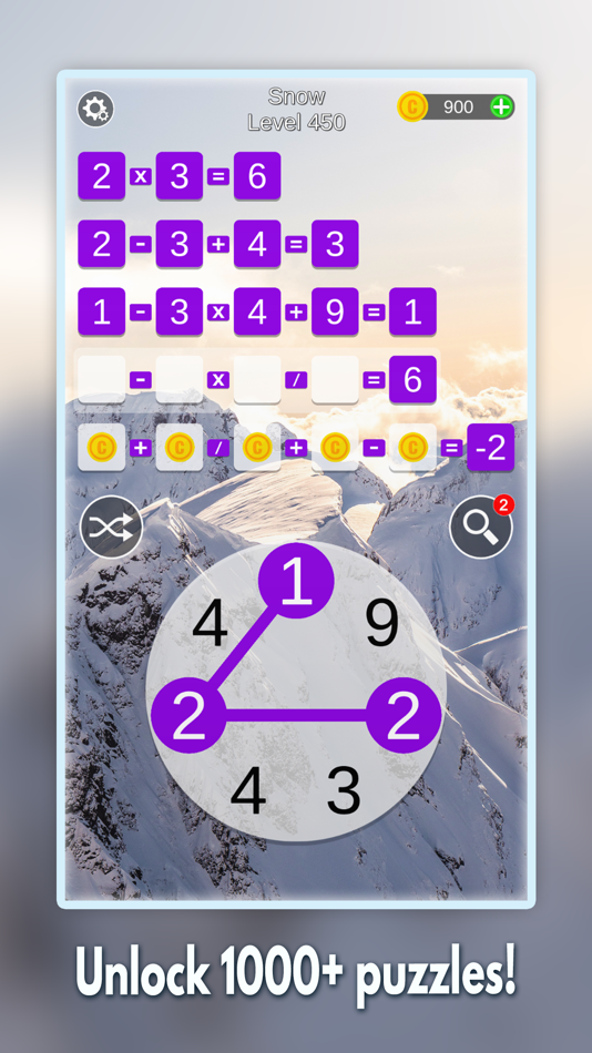#4. Mathscapes: Math Brain Algebra (iOS) 由: Smore Games, LLC