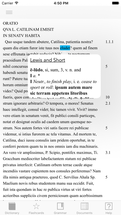 Scriba (Latin Dictionary) Screenshot