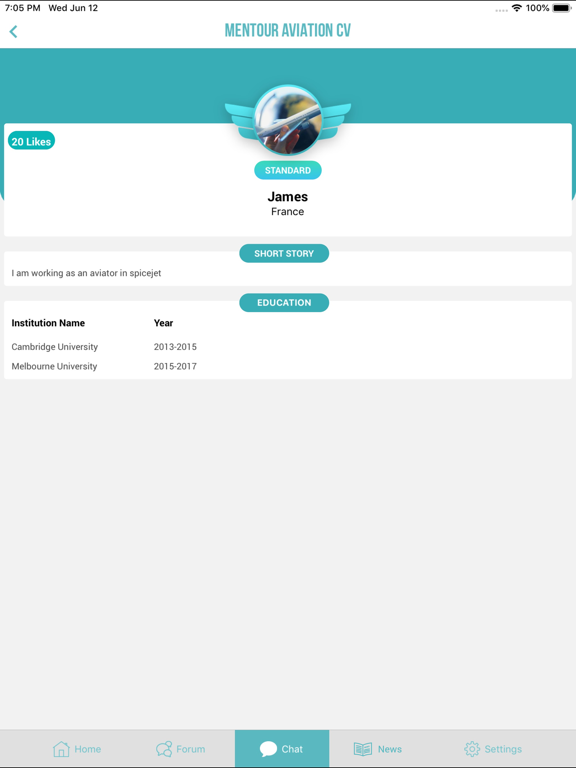 Mentour Aviation iPad screenshot 6 - Entertainment app