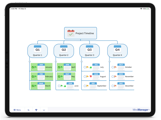 MindManager Go iPad app afbeelding 3