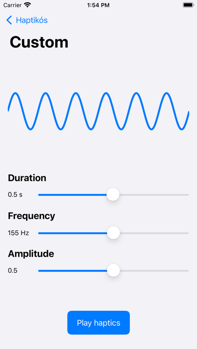 Haptikós Screenshot