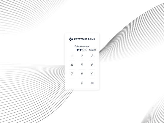 Keystone Bank Mobile Banking iPad screenshot 2 - Finance app