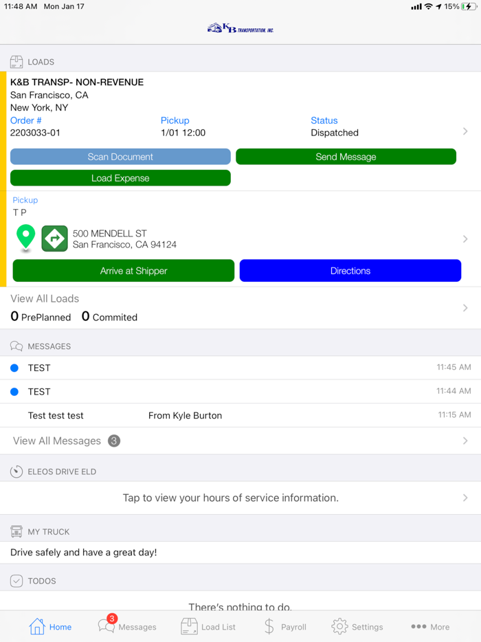 KB Mobile Driver App