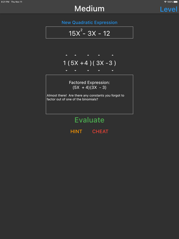 Screenshot #3 for Factoring with Mr. Noor
