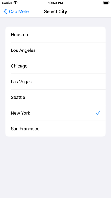 Taxi Meter USA - Cab Fares Screenshot