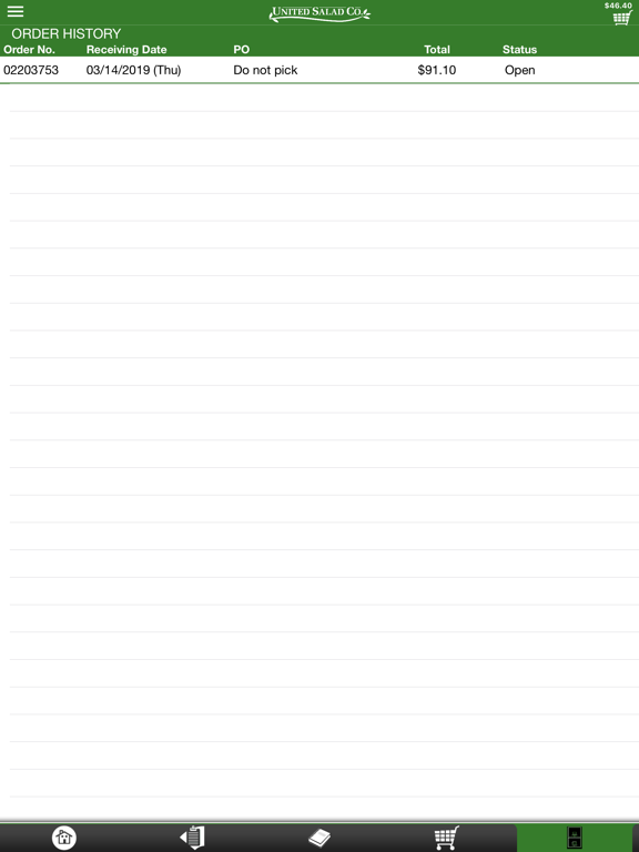 United Salad Checkout iPad screenshot 5 - Food & Drink app