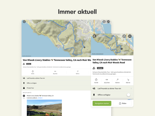 ‎komoot - Wandern und Radfahren Screenshot