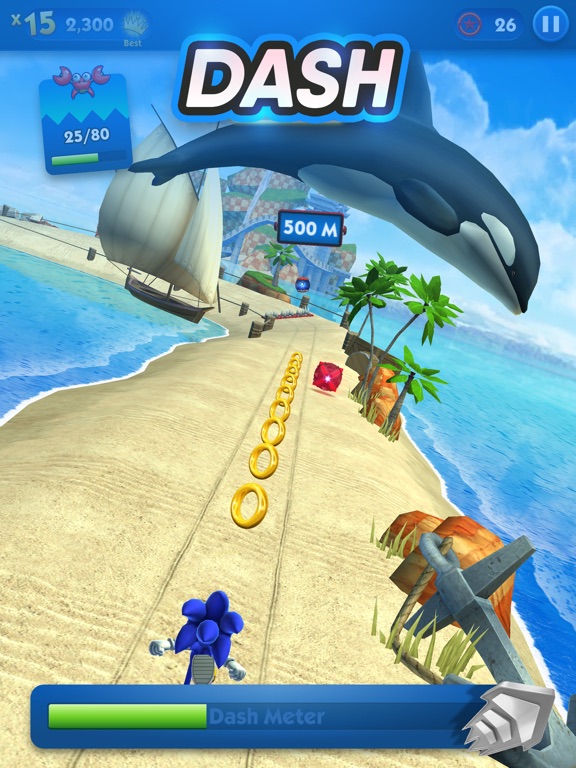 Sonic Dash Endless Runner Game iPad app afbeelding 3