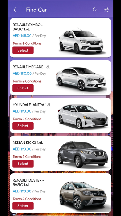 Shift Car Rental Screenshot