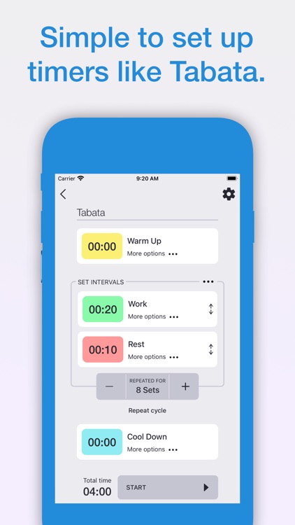 Hi Timer: interval timer, HIIT