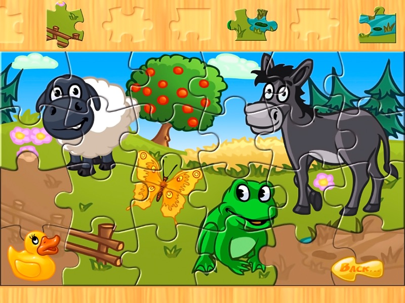 A farm animal jigsaw puzzle screenshot 6