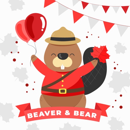 The Beaver and Bear Emojis icon