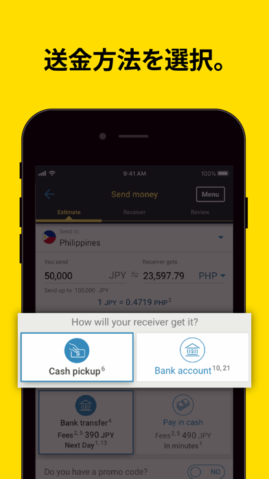 Western Union の送金 日本のスクリーンショット - 3