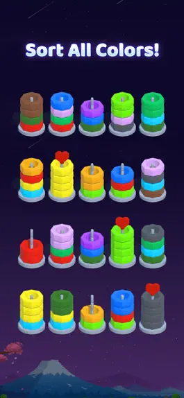Game screenshot Hoop Sort - Color Ring Puzzle apk