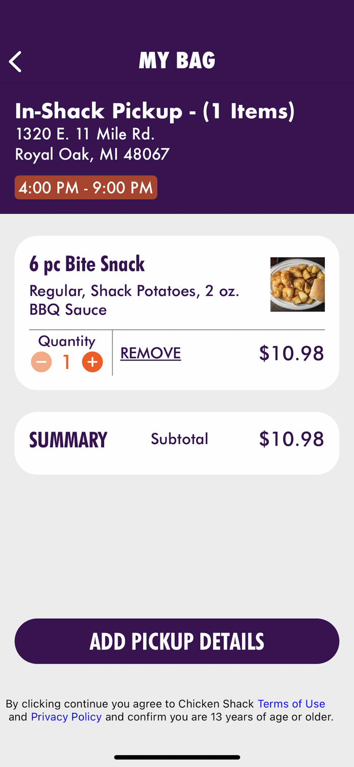 Sobeck’s Chicken Shack