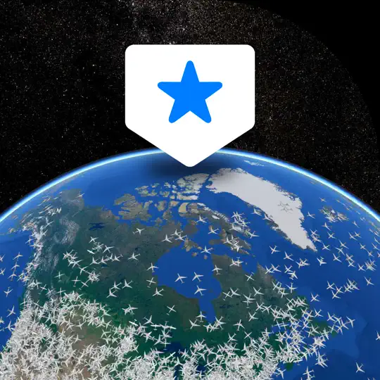 Capture d'écran de Plane Finder ⁃ Flight Tracker sur iPhone 7
