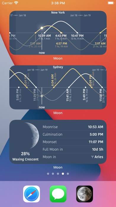 Moon Phases and Lunar Calendar Screenshot