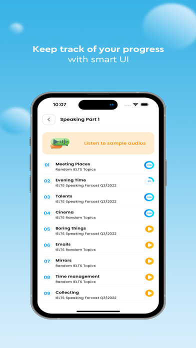 IELTS Speaking Forecast Screenshot