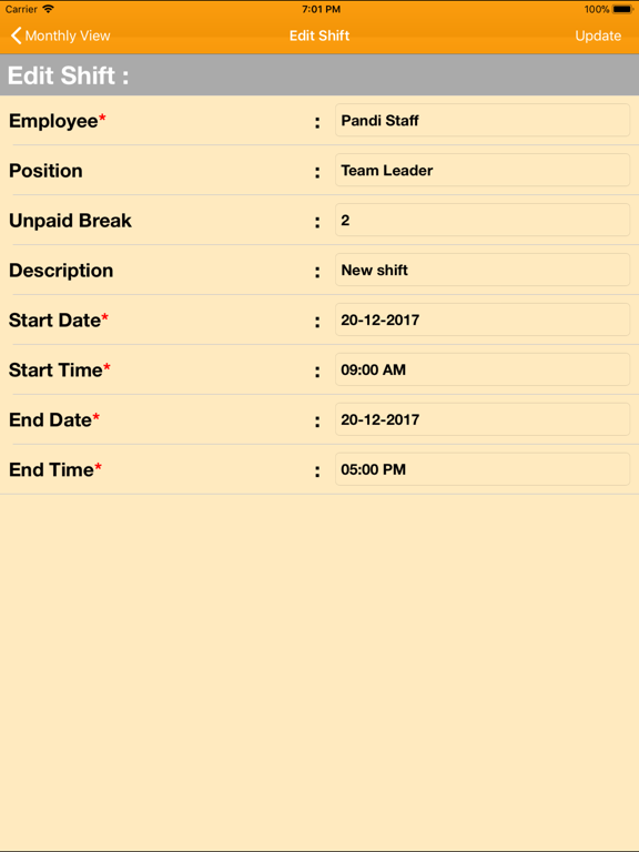 Screenshot #6 pour Work Schedule Maker