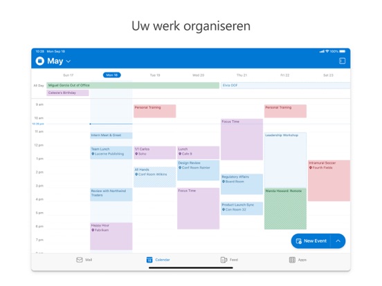 Microsoft Outlook iPad app afbeelding 1