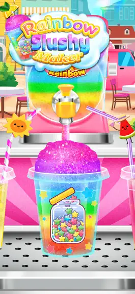 Game screenshot Rainbow Frozen Slushy Truck apk