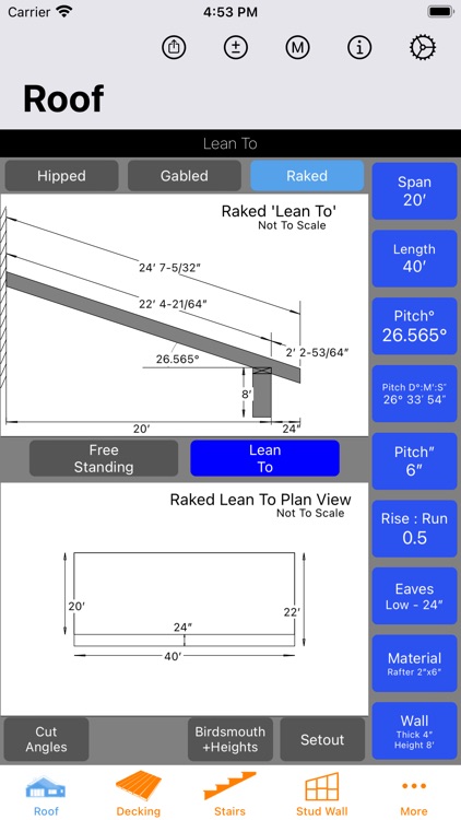 Roof Guide - Carpentry Calc screenshot-3