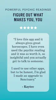 sanctuary psychic reading iphone screenshot 1