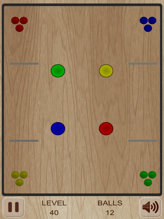 Move your balls to holes! iPad screenshot