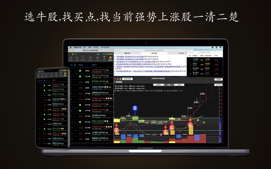 #4. 妖股助手HD-优选短线强势股票 (macOS) 由: 建文 田