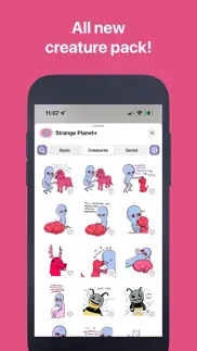 strange planet stickers iphone screenshot 2