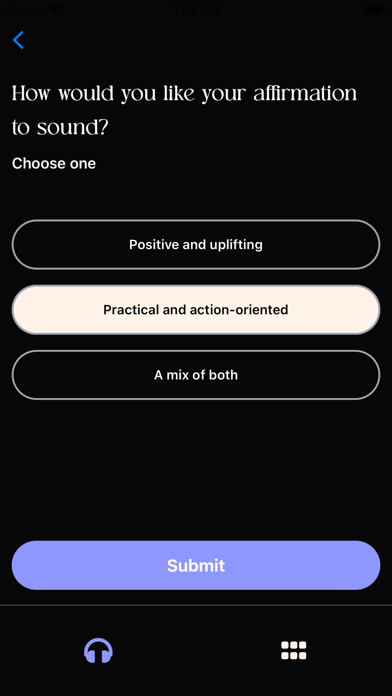 Echoes Affirmations Screenshot
