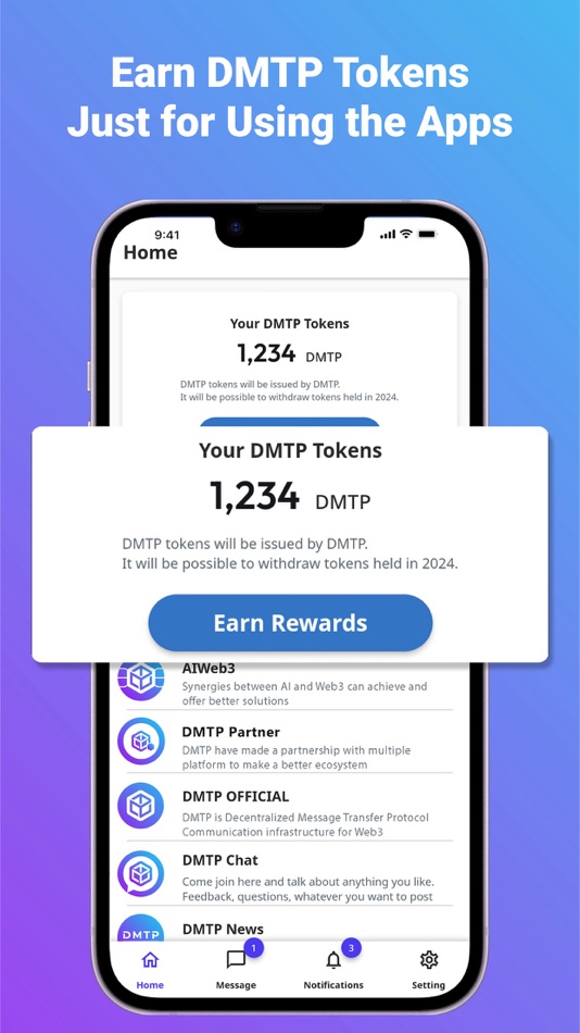 #3. Web3 Messenger DMTP (iOS) 由: Highphen Pte. Ltd.
