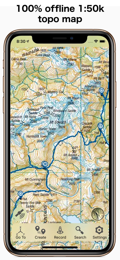NZ Topo50 North Island - Navigation App | MWM
