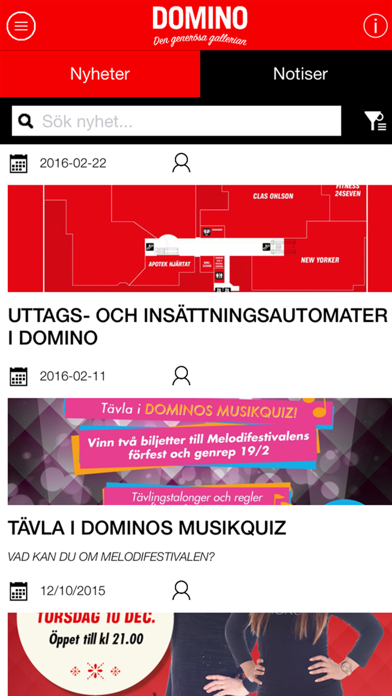 Galleria DOMINO Intern Screenshot
