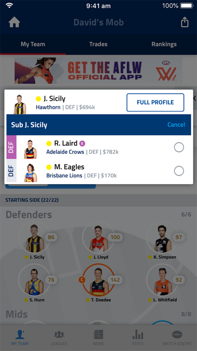 AFL Fantasyのおすすめ画像3