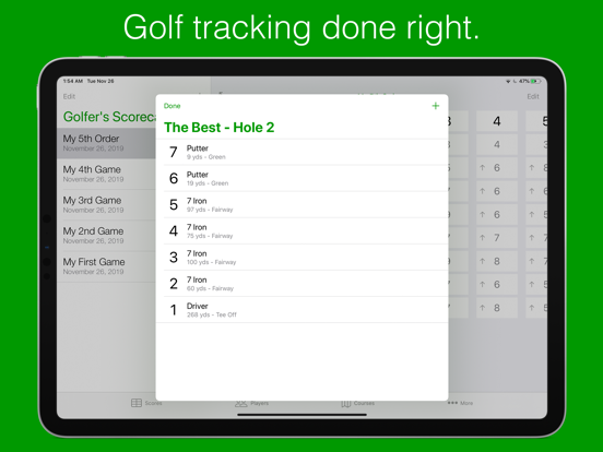 Screenshot #5 pour Golfer's Scorecard